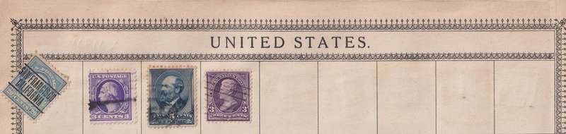 Stamps on paper Mix World