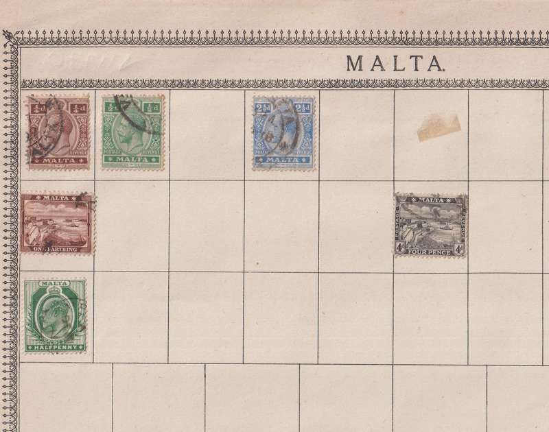 Stamps on paper Mix World