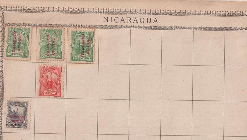 Stamps on paper Mix World