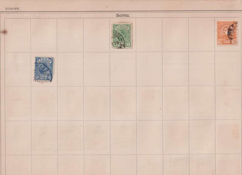 Stamps on paper Mix World