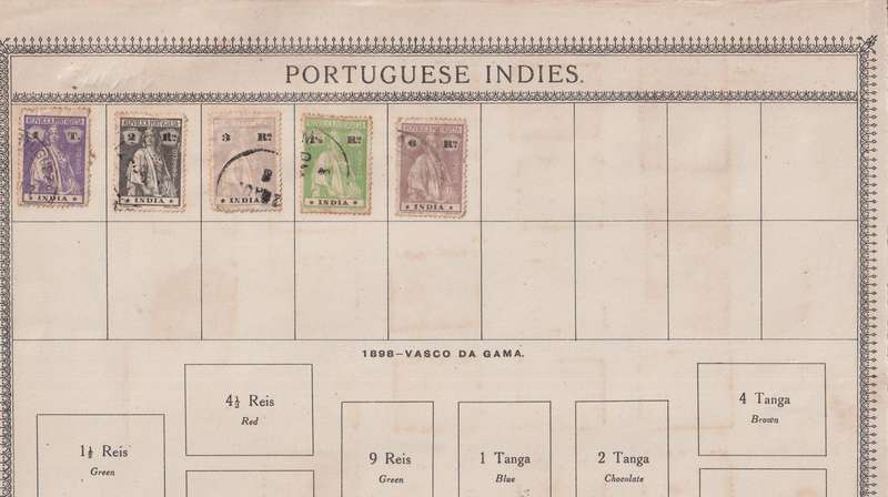Stamps on paper Mix World