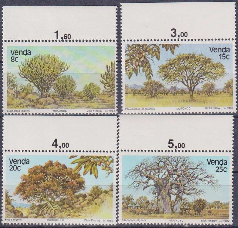 Stamps 1982 Trees