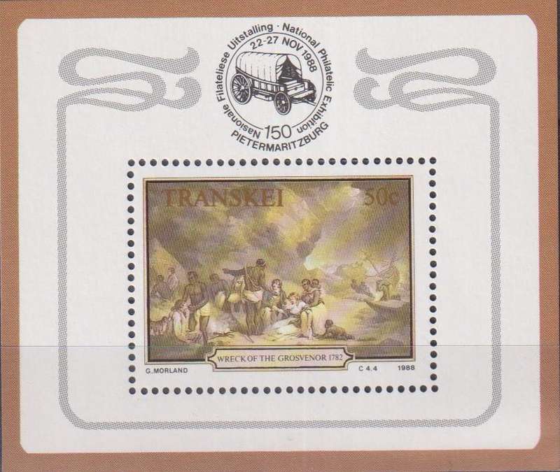 Stamps 1988 Shipwreck of "Grosvenor", 1782