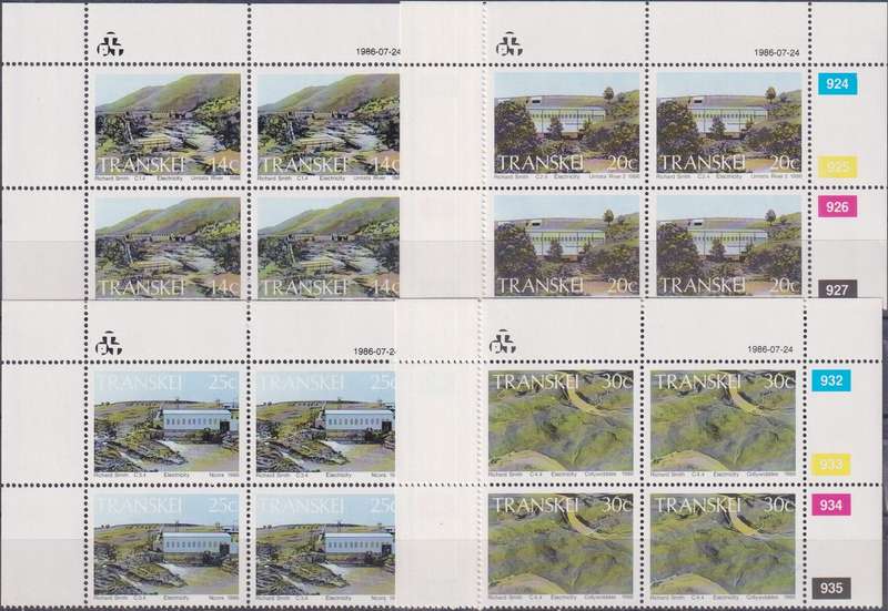 Stamps 1986 Hydro-electric Power Stations