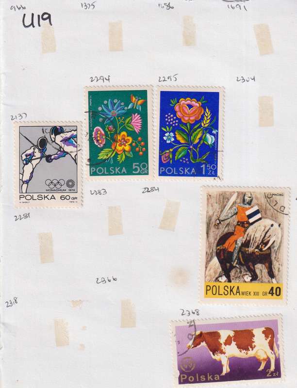 Stamps On paper Mixed