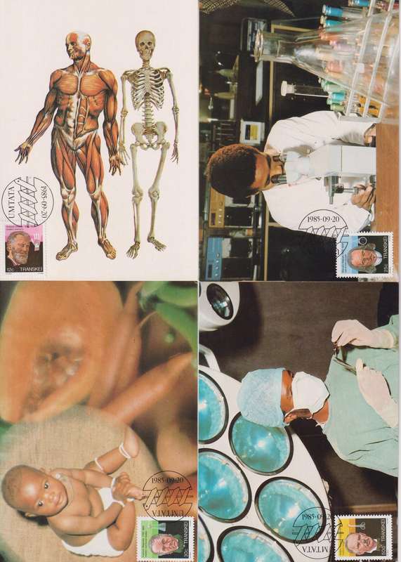 Maxi Card Set of 4 1985 Famous People of Medicine (Packs Of 10 Bid per pack to take all)