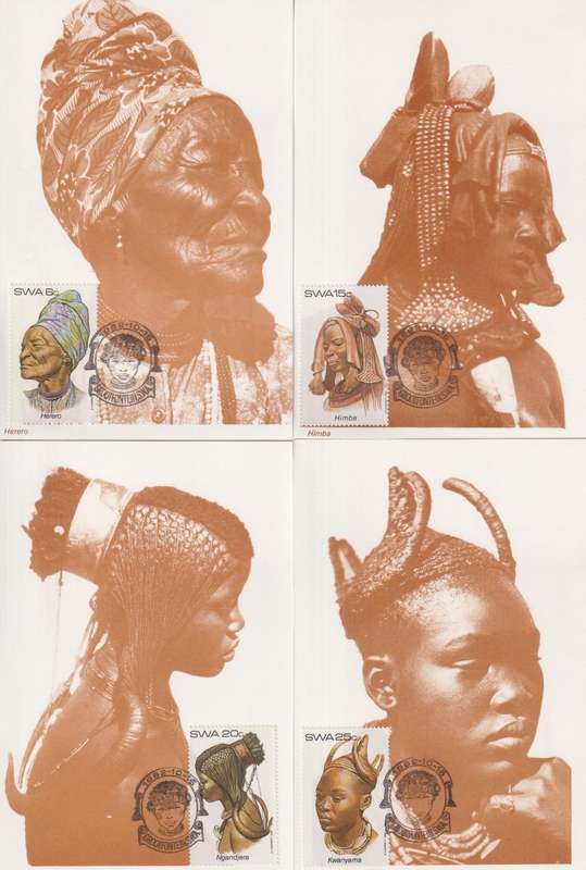 Maxi Card Set of 4 1982 Female Headdresses (Packs Of 10 Bid per pack to take all)