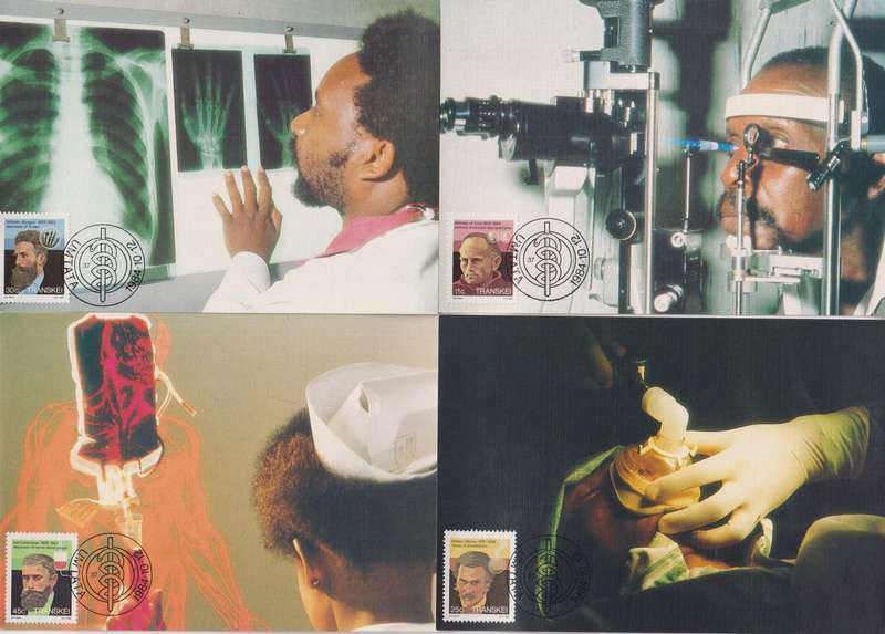 Maxi Card Set of 4 1984 Famous People of Medicine (Packs Of 10 Bid per pack to take all)