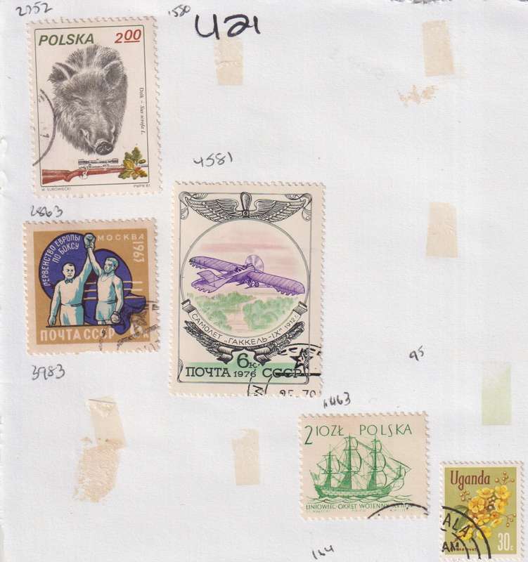 Stamps On paper Mixed