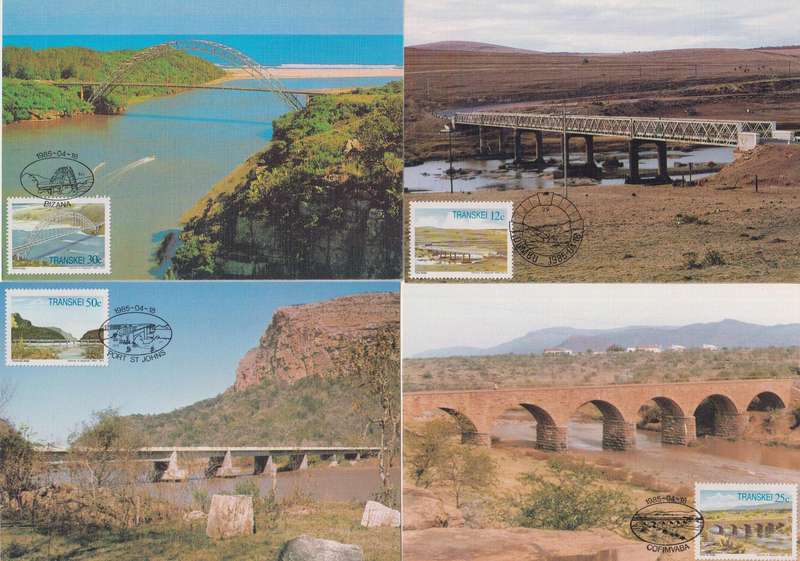 Maxi Card Set of 4 1985 Bridges (Packs Of 10 Bid per pack to take all)