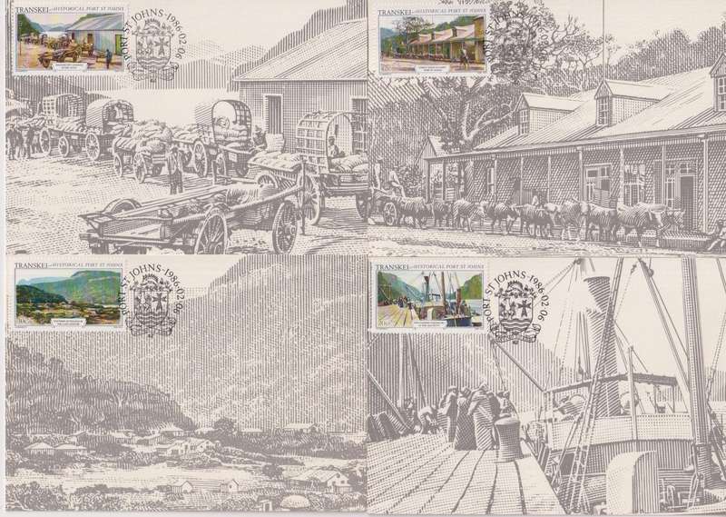 Maxi Card Set of 4 1986 Historic Port St. Johns (Bid per pack to take all)
