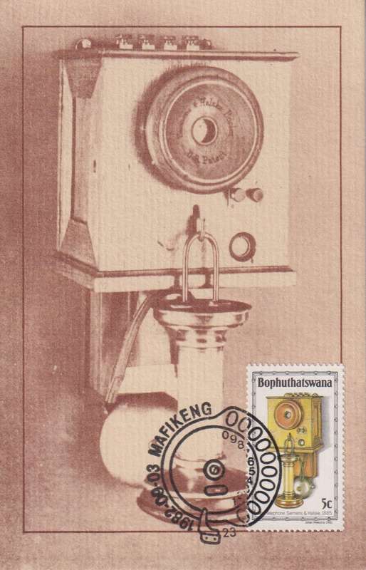 Maxi Card Limited Edition 1982 History of the Telephone