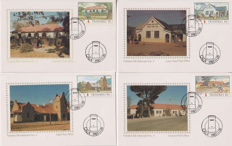Silk Maxi Card Limited Edition 1983 Transkei Post Offices 297/500
