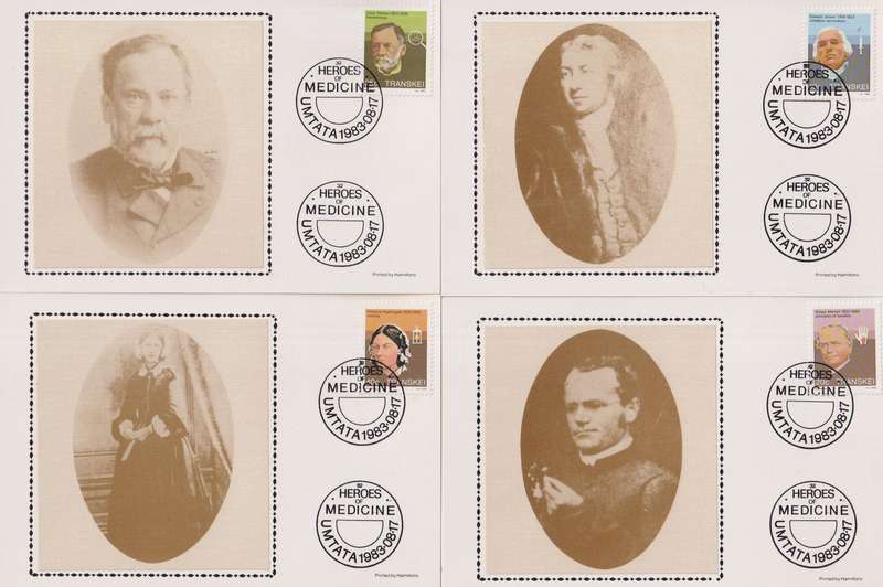 Silk Maxi Card Limited Edition 1983 Famous People of Medicine 461/500