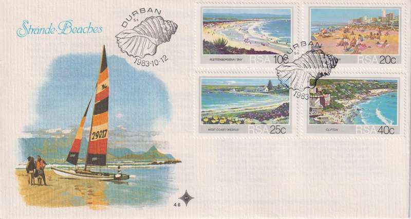 FDC Excess Stock RSA 1983 Tourism Beaches (Pack of 10 bid to take all)