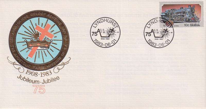 FDC Excess Stock RSA 1983 Steam Railway Locomotives (Pack of 10 bid to take all)