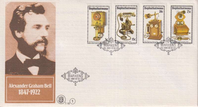 FDC Excess Stock 1981 History of the Telephone (Pack of 10 bid to take all)