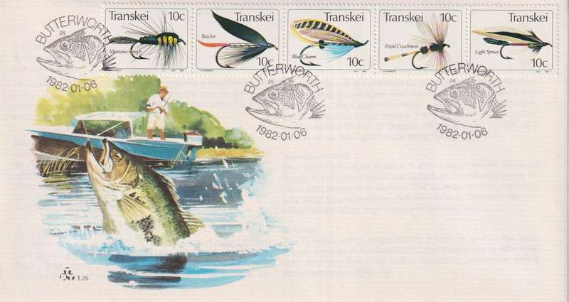 FDC Excess Stock 1982 Fishing Flies (Pack of 10 bid to take all)