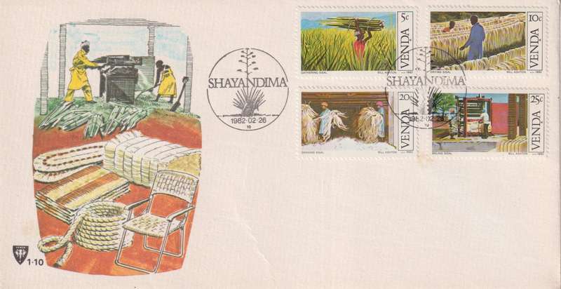 FDC Excess Stock 1982 Sisal Cultivation (Pack of 10 bid to take all)