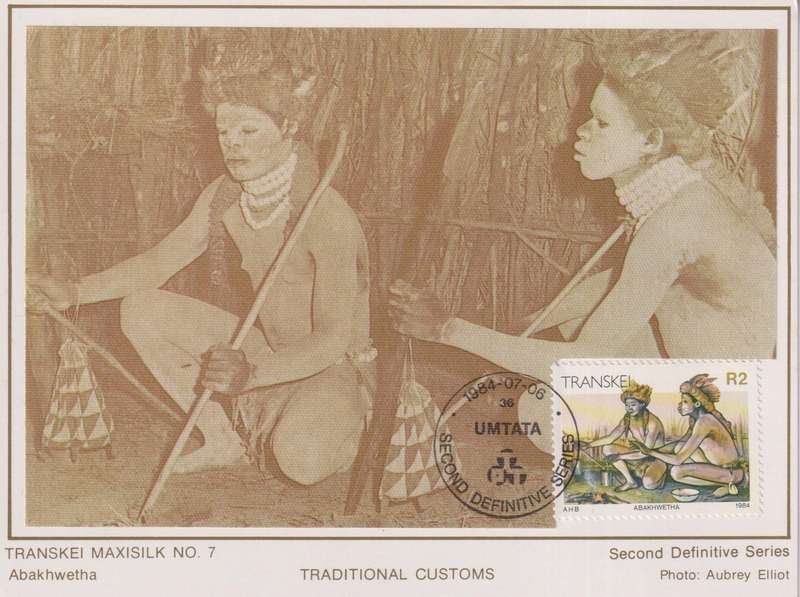 Silk Maxi Card Limited Edition 1984 Xhosa Culture 26/500
