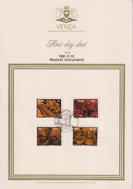 Stamps First Day Sheet Venda