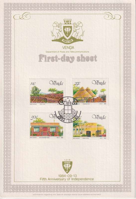 Stamps First Day Sheet Venda