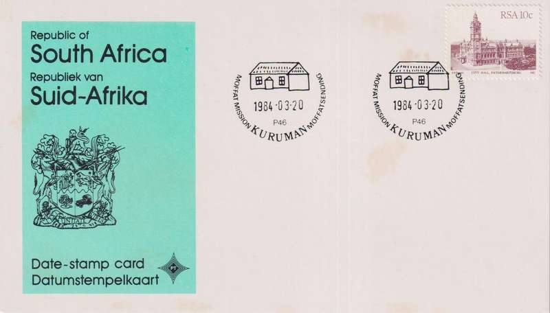 Stamps Date Stamp card RSA