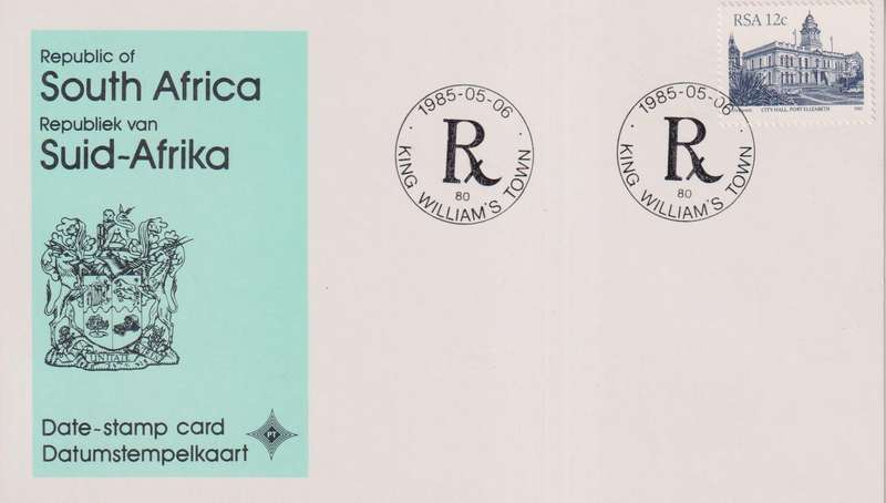 Stamps Date Stamp card RSA