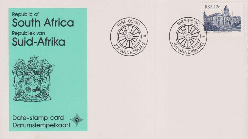 Stamps Date Stamp card RSA