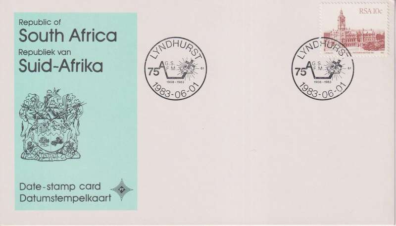 Stamps Date Stamp card RSA
