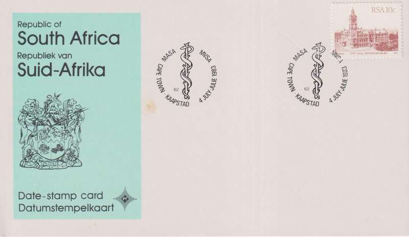 Stamps Date Stamp card RSA