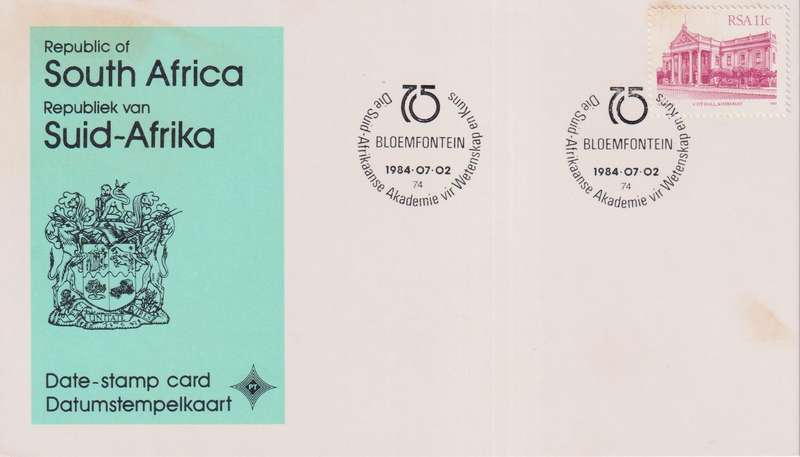 Stamps Date Stamp card RSA