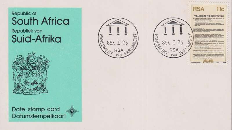Stamps Date Stamp card RSA