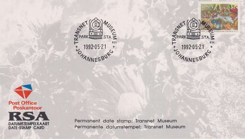 Stamps Date Stamp card RSA