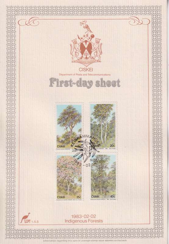 Stamps First Day Sheet Ciskei