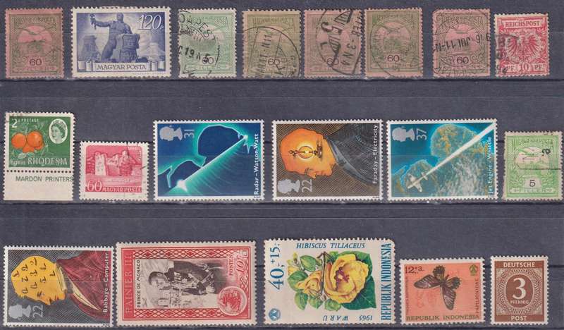 Stamps Mix World Card
