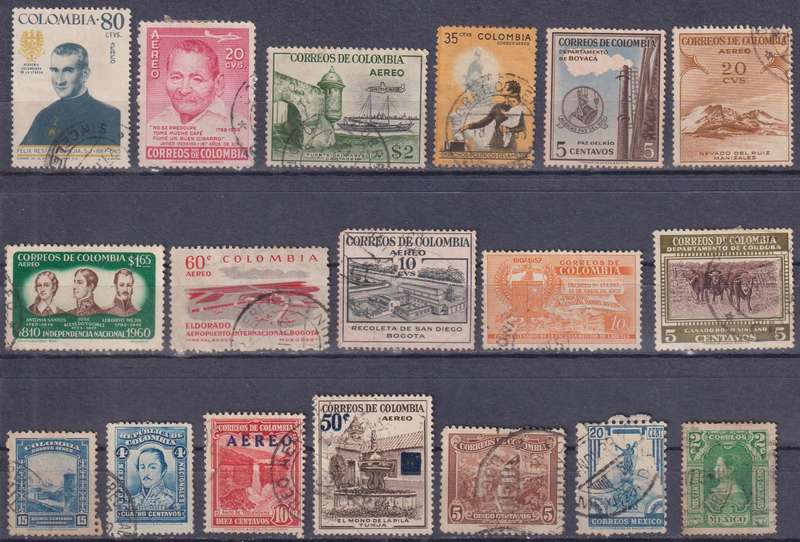 Stamps Mix World Card