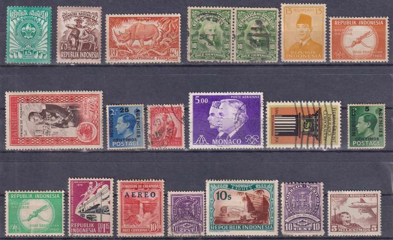 Stamps Mix World Card