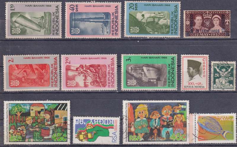 Stamps Mix World Card
