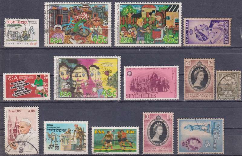 Stamps Mix World Card