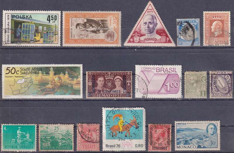 Stamps Mix World Card