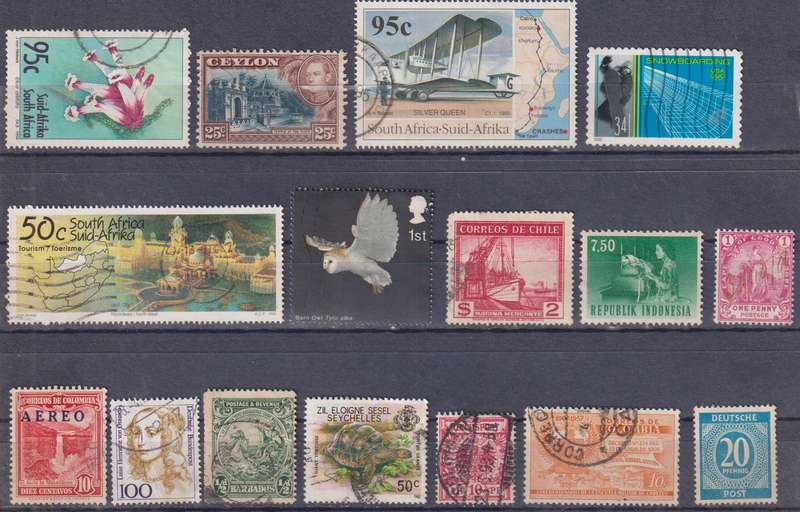 Stamps Mix World Card