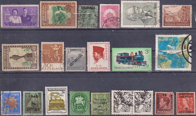 Stamps Mix World Card