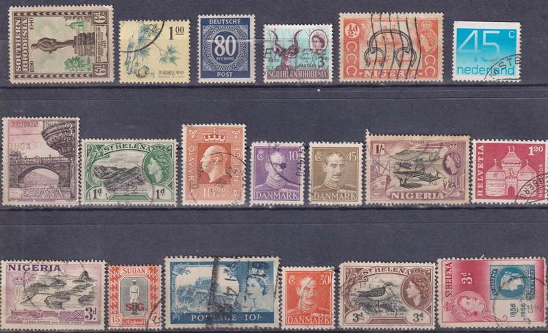 Stamps Mix World Card