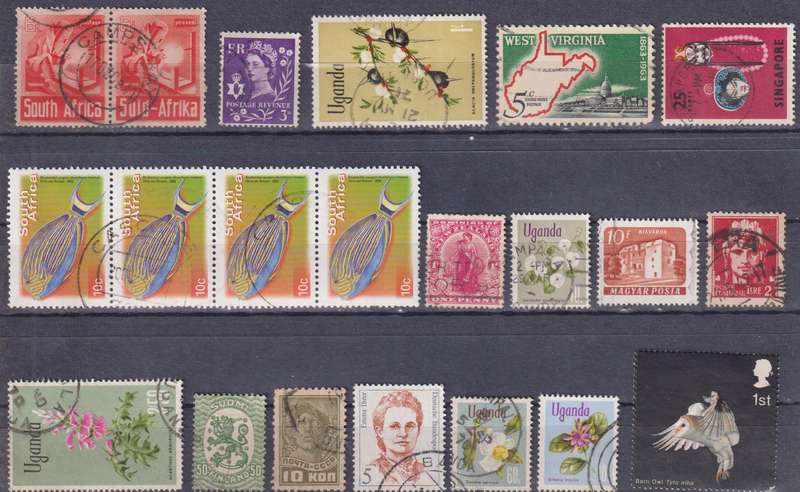 Stamps Mix World Card
