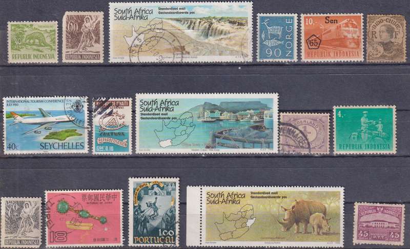 Stamps Mix World Card