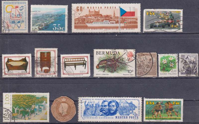 Stamps Mix World Card