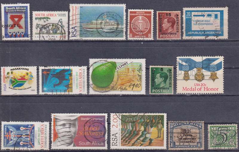 Stamps Mix World Card