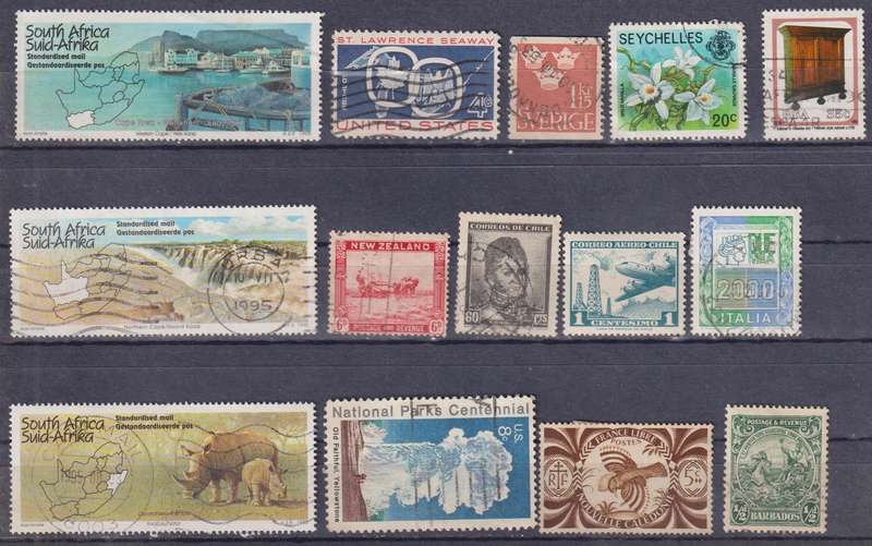 Stamps Mix World Card