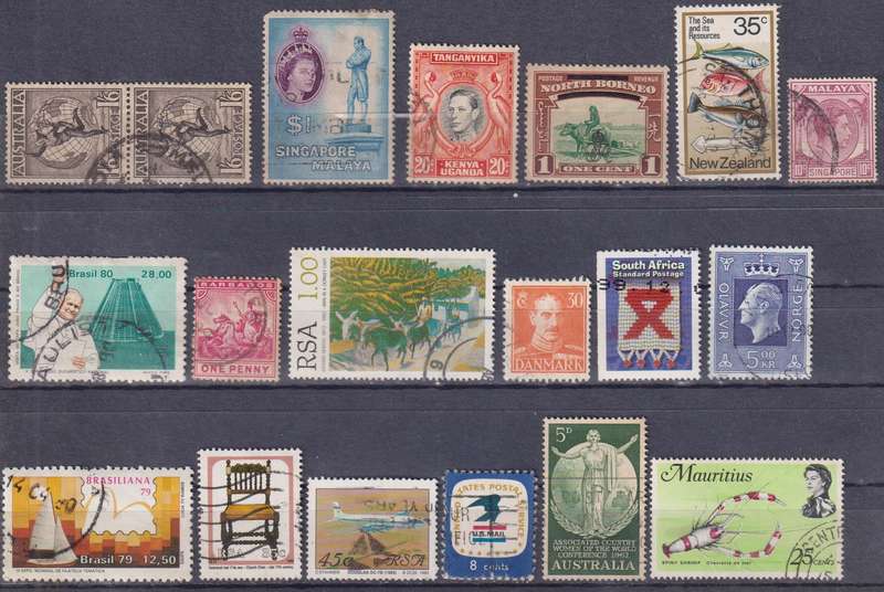 Stamps Mix World Card